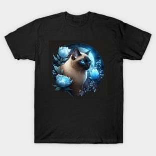 Glowing Blue Siamese T-Shirt